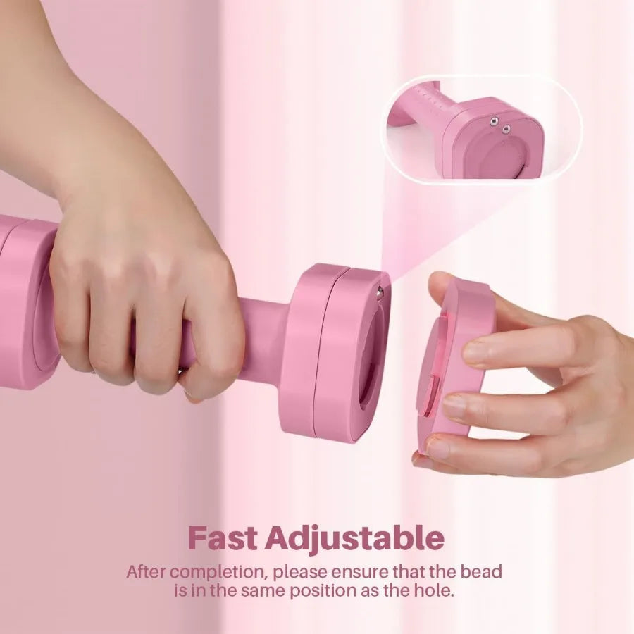 Adjustable Dumbbell Set of 2, 4 in 1 Free Weights Dumbbells Set for Women, Hand Weights for Women at Home, Each 2lb 3lb 4lb 5lb