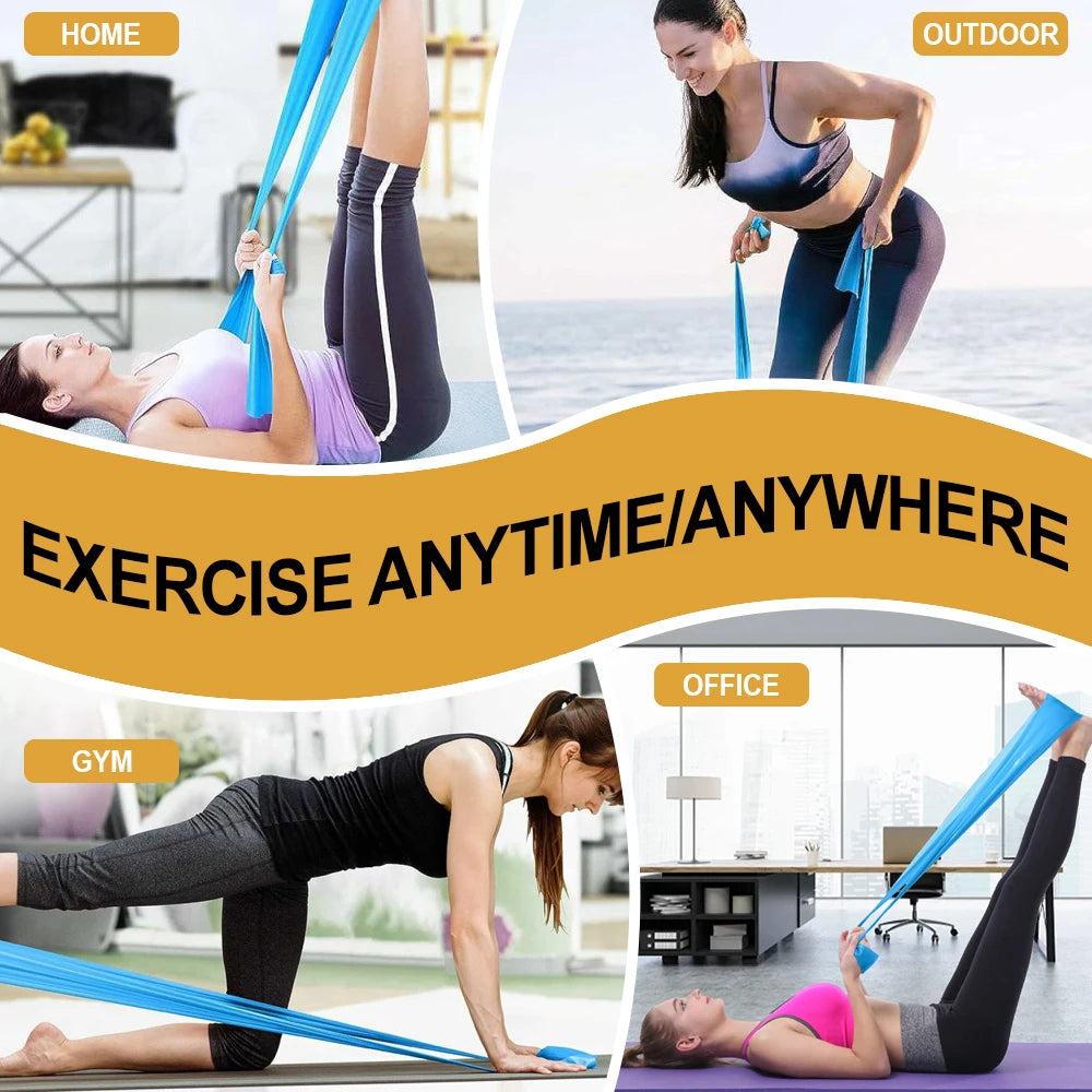 Resistance Bands for Working Out,Free Elastic and Exercise Bands Set for Suitable for Rehab, Yoga, Pilates, Gym, Home Exercise