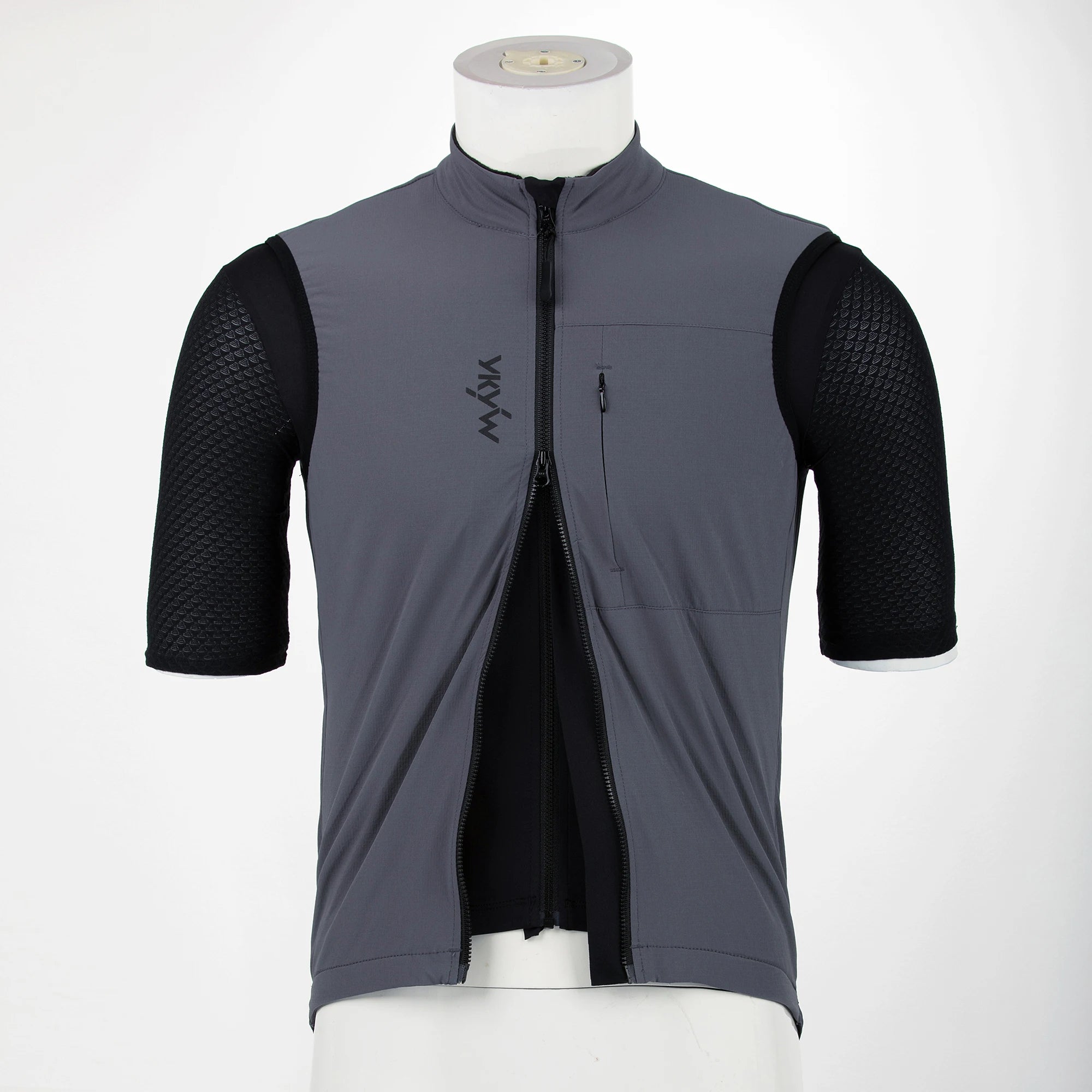 YKYW Cycling Vest Winter Waterproof Fleece Liner Rear Anti-slip Gripper Thermal Windproof Moisture Wicking 4 Pockets 7 color