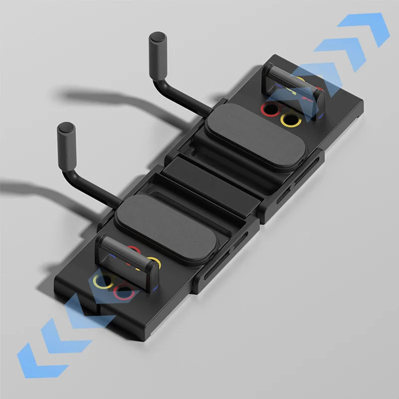 Portable Multifunctional Push-up Board Set With Handles Foldable Fitness Equipment For Chest Abdomen Arms And Back Training