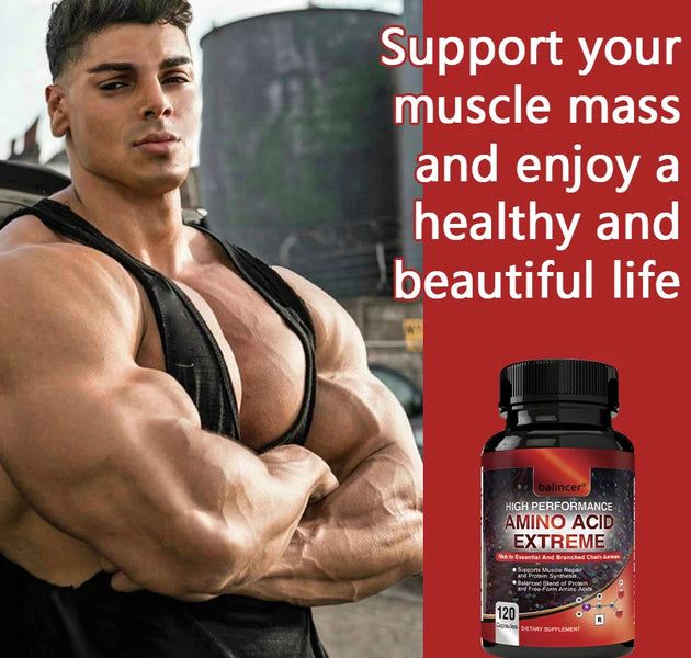 High Performance Amino Acids - Rich in Amino Acids and BCAAs - Muscle Replenishment, Repair and Growth, Workout Supplement