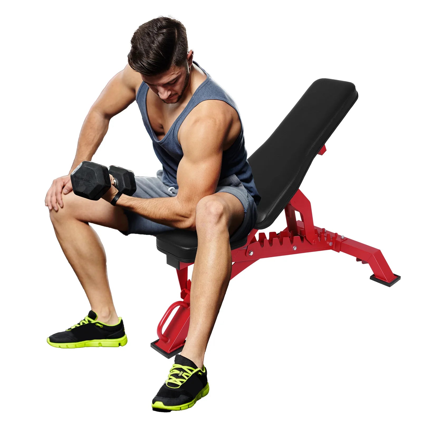 Weight Bench Press Adjustable Workout Benches for Home Gym Dumbbell Exercise 1300 LB Stable Incline Decline Bench for Full Body