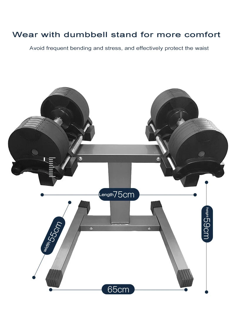 Adjustable Round Dumbbell Set, Second Generation, 2kg Increase, 24kg, 36kg, Fitness, Newly Upgraded