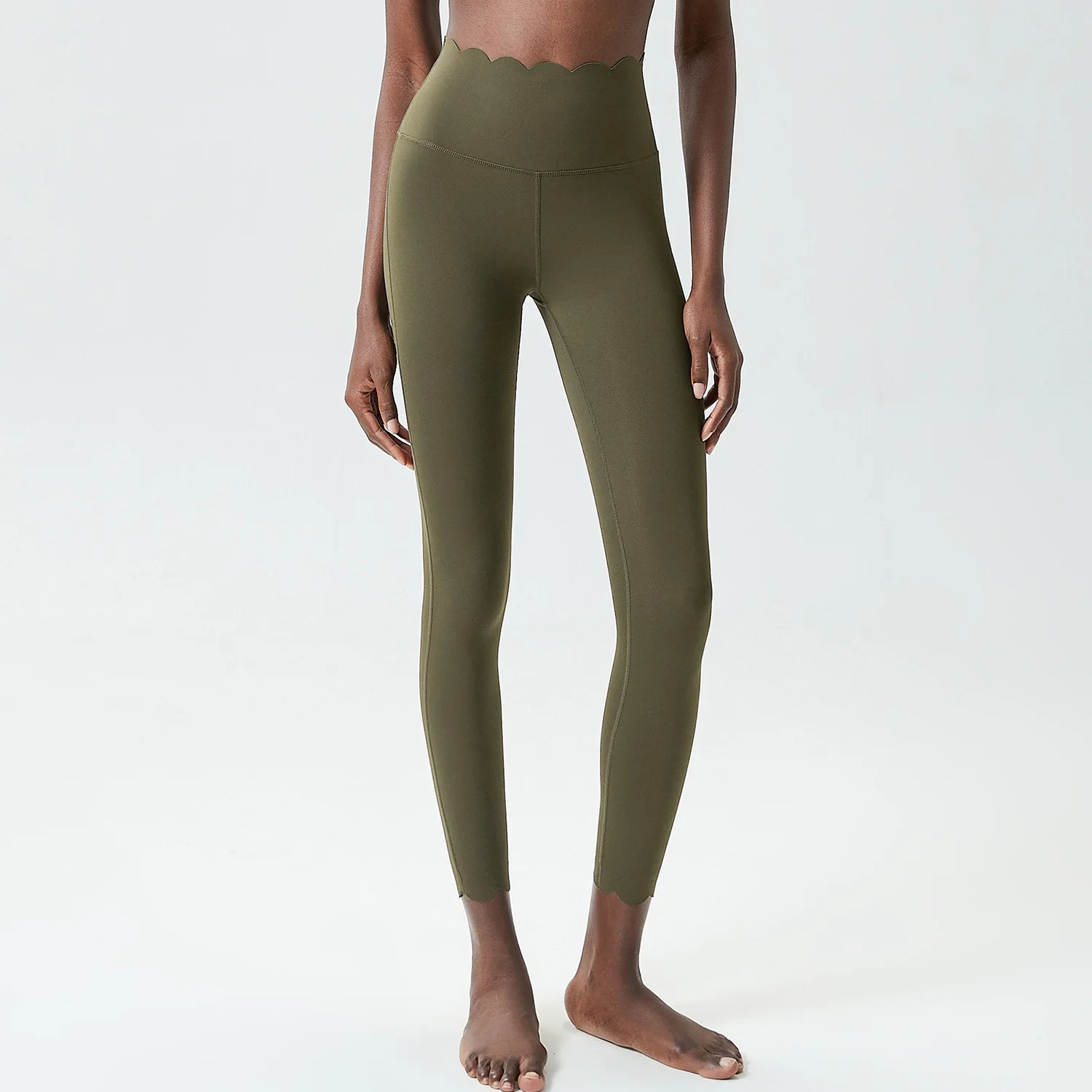 High Waist Sports Leggings Women Solid Color Stretchy Soft Yoga Pants Close Fit Breathable Gym Tights Female Running Sportswea