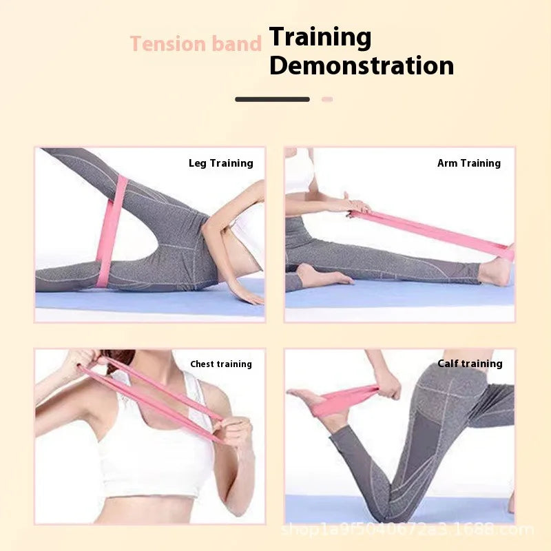 Portability TPE Resistance Bands Set Stretching Agility Training  Pilates Equipment Yoga Stretch Band Strength Training