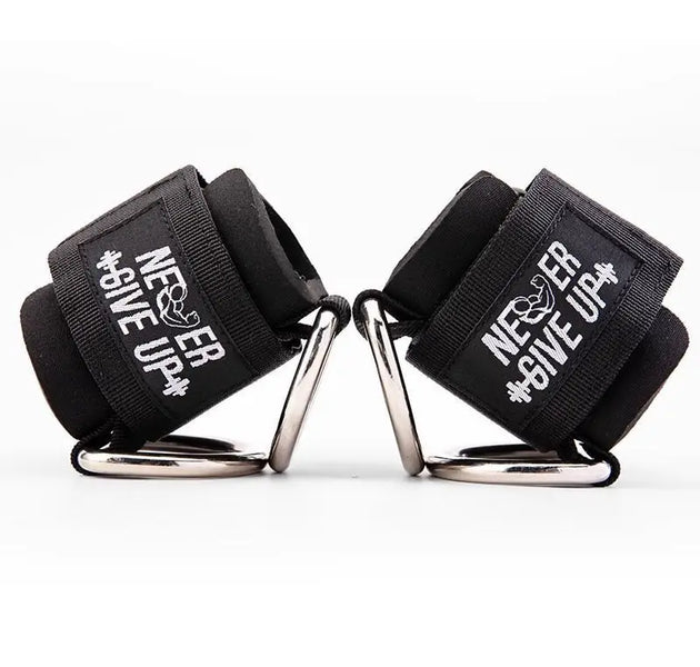 Adjustable Wrist Cuffs Neoprene Padded Straps for Cable Machines Resistant Band Strength Training Fitness Equipment