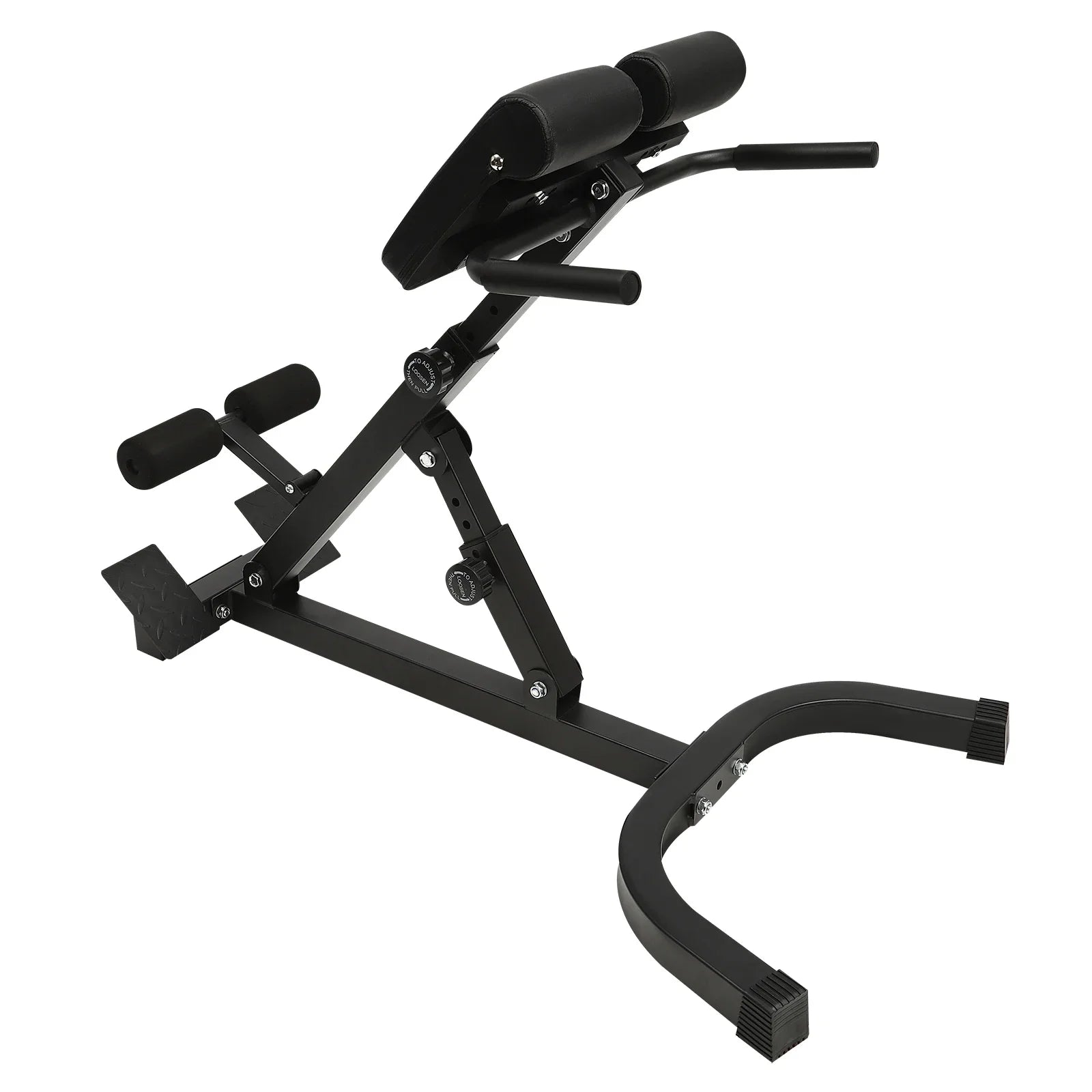 150kg/330lbs 5 Position Home Fitness Workout Roman Chair Hyperextension Back Extension Bench Adjustable