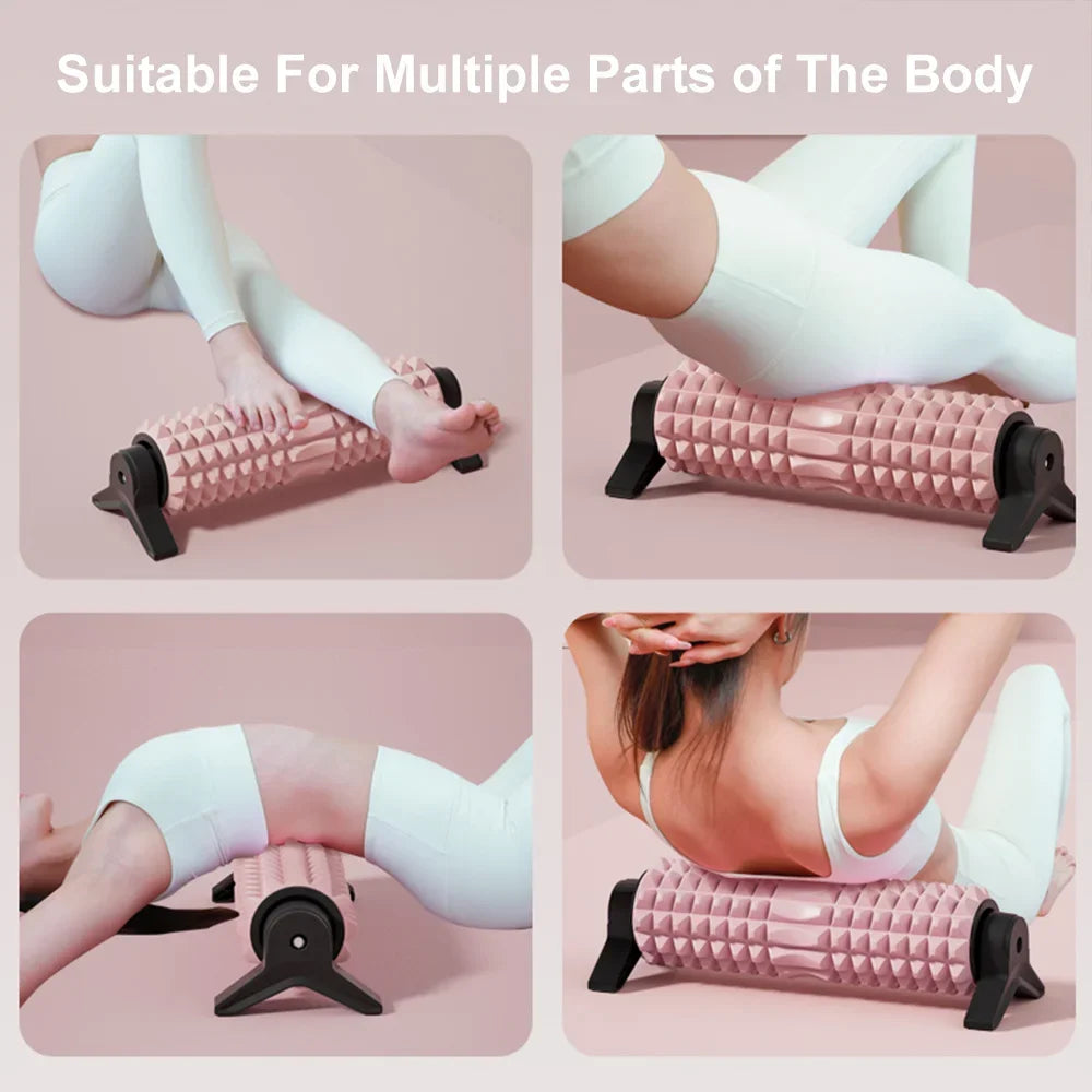 Foam Roller with Stand - Calf Slimming & Meridian Massage Stick for Muscle Relaxation, Yoga & Fitness Recovery Tool