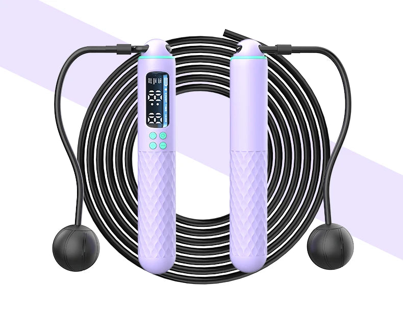 New rechargeable USB Electronic Technology Jump Rope Wire Rope Adjustable Jump Rope Trainer Digital Wireless Calorie Counter
