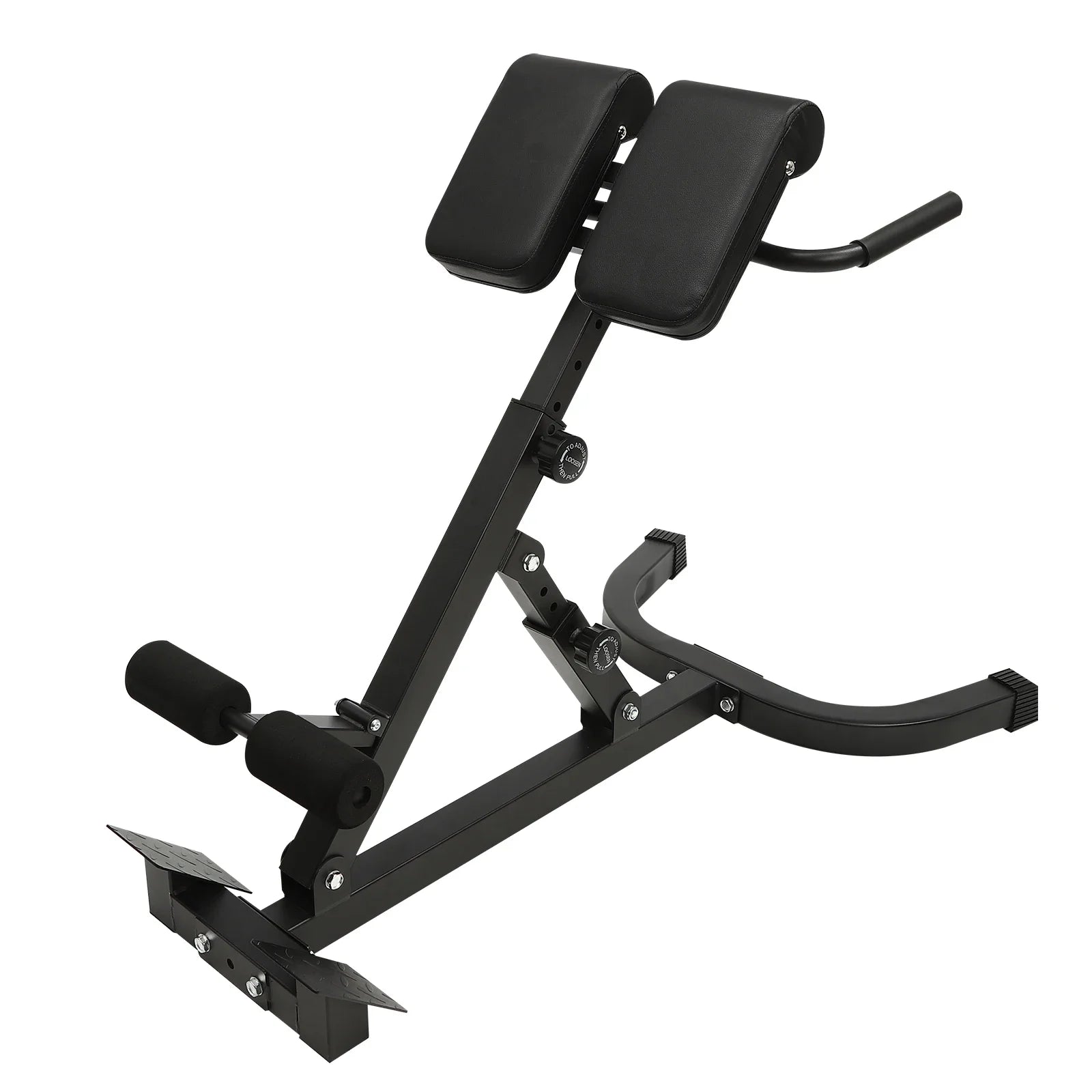 150kg/330lbs 5 Position Home Fitness Workout Roman Chair Hyperextension Back Extension Bench Adjustable