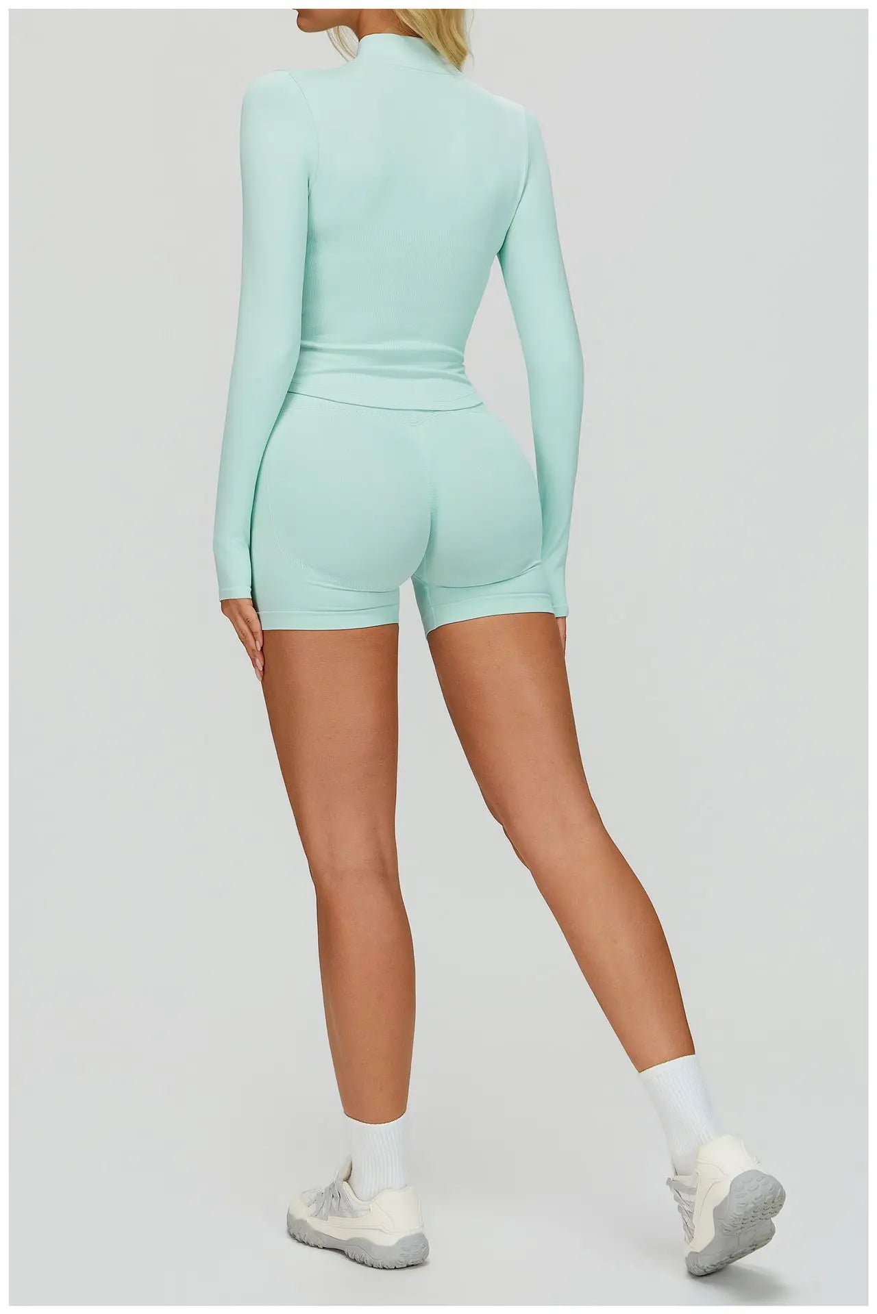 2/3PCS Seamless Yoga Set Gym Workout Suits Athletic Wear Women Legging Fitness Bra Crop Top Long Sleeve Sports Suits Sportswear
