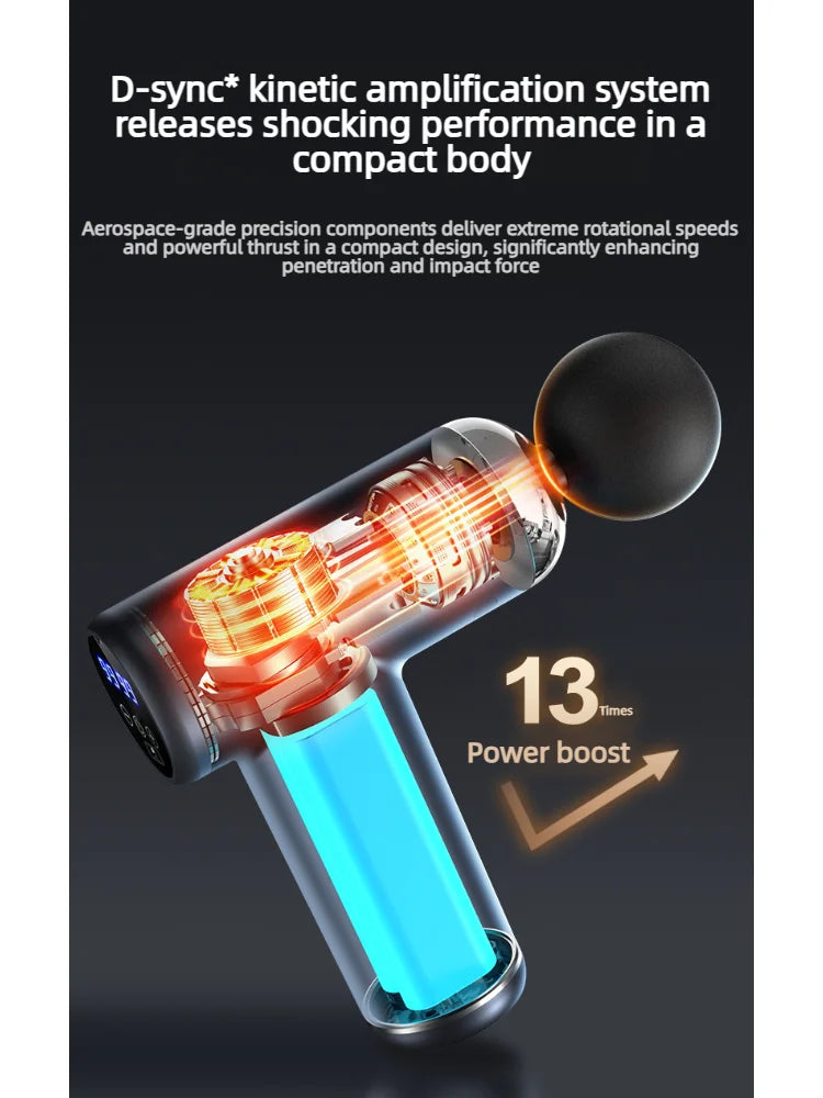 2026 Massage Gun Electric Neck Massager Smart Hit Fascia Gun for Body Massage Relaxation Fitness Electric Muscle Massag